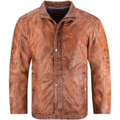MADDOX Lederjacke cognac