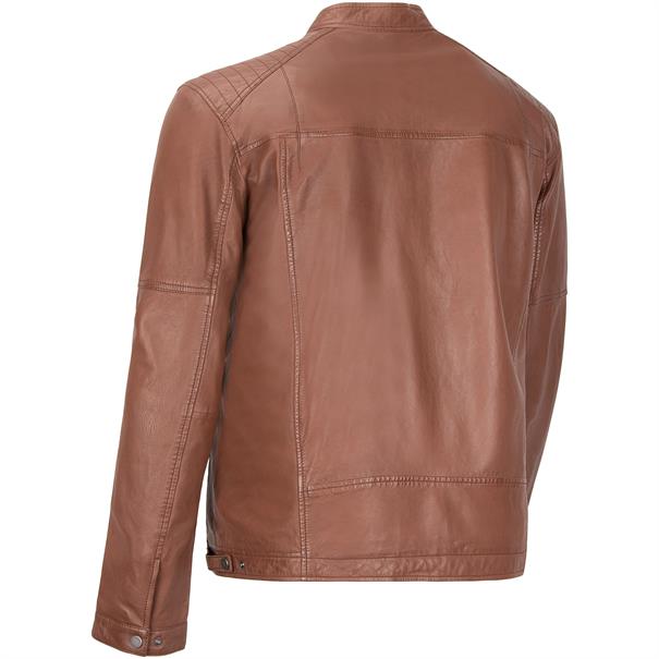 MADDOX Lederjacke cognac