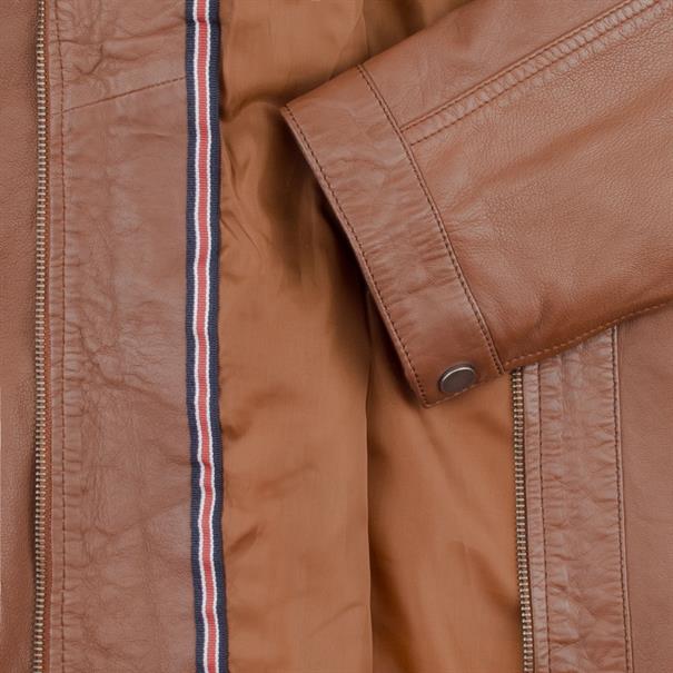 MADDOX Lederjacke cognac