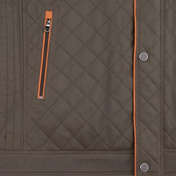 MADDOX Lederjacke cognac