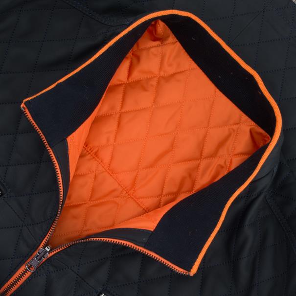 MADDOX-Lederjacke dunkelblau