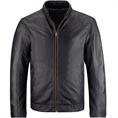 MADDOX Lederjacke marine