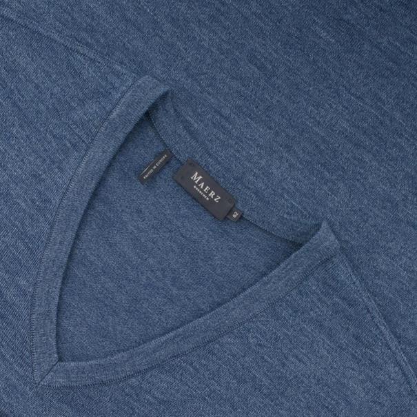 MAERZ V-Pullover ab Gr. 62 jeansblau-meliert