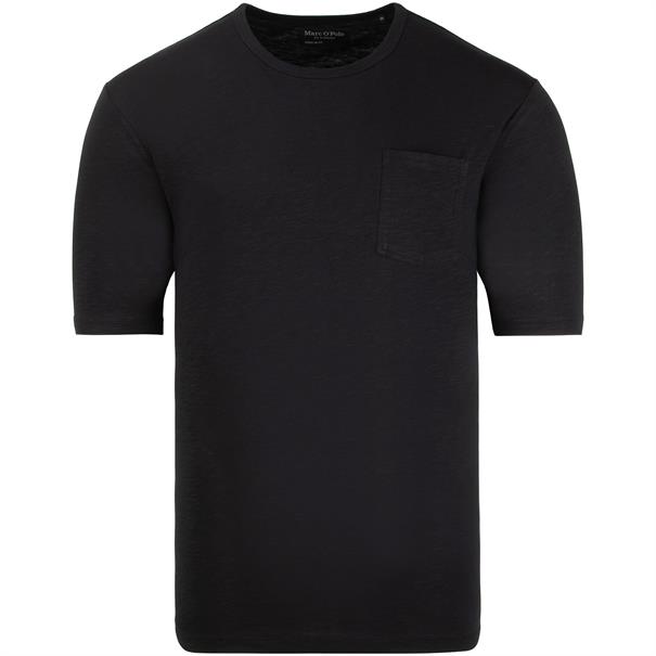 MARC O'POLO Jersey-T-Shirt schwarz