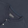 MARC O'POLO langarm Henley-T-Shirt marine