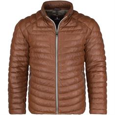 MILESTONE Lederjacke cognac