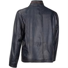 MILESTONE Lederjacke dunkelblau