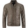 MILESTONE Lederjacke khaki