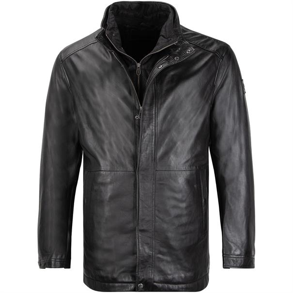 MILESTONE Lederjacke schwarz