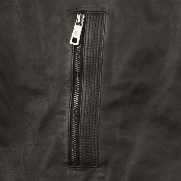MILESTONE Lederjacke schwarz