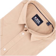 NORTH halbarm Freizeithemd beige