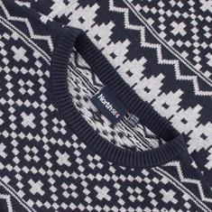 NORTH Norweger Pullover blau