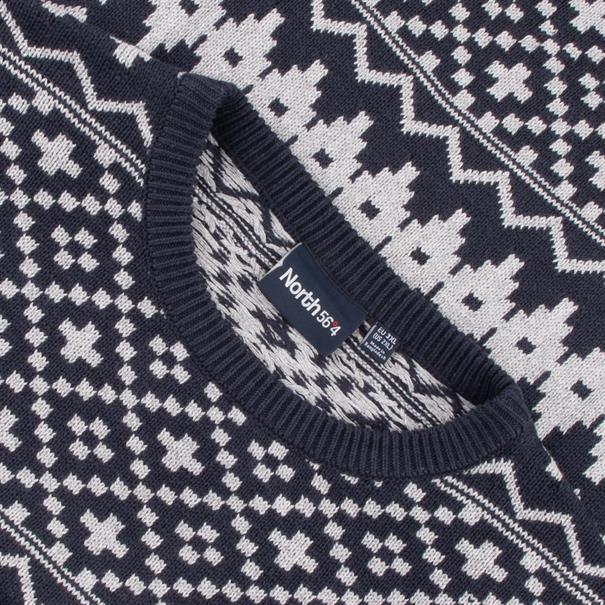NORTH Norweger Pullover blau