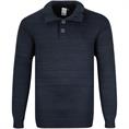 NORTH Pullover blau-meliert