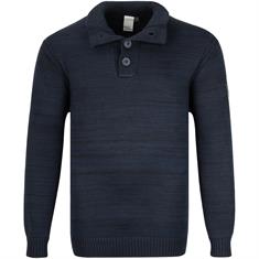 NORTH Pullover blau-meliert