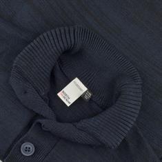 NORTH Pullover blau-meliert