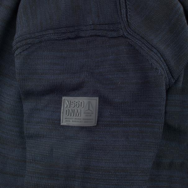 NORTH Pullover blau-meliert