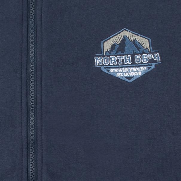 NORTH Sweatjacke blau