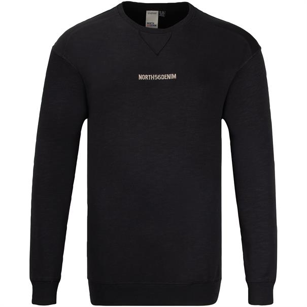 NORTH Sweatshirt schwarz-meliert