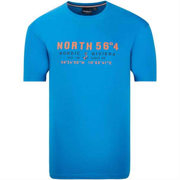 NORTH T-Shirt - EXTRA lang blau