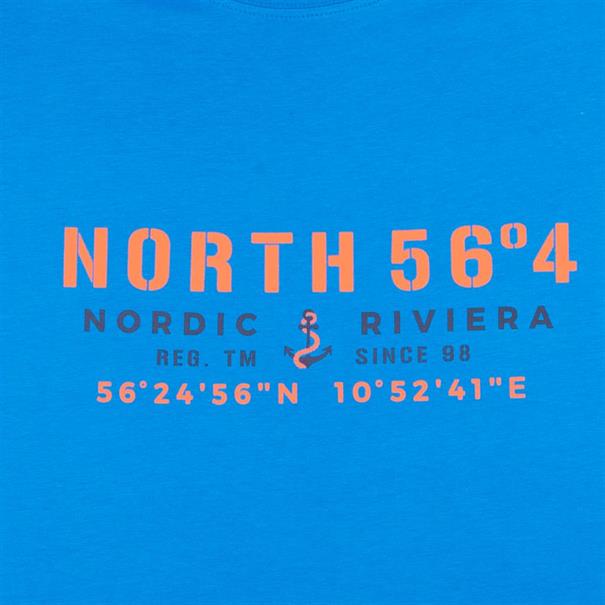 NORTH T-Shirt - EXTRA lang blau