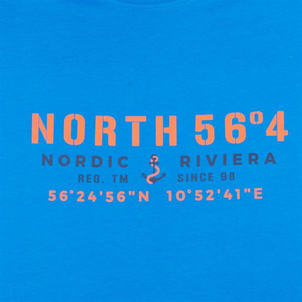 NORTH T-Shirt - EXTRA lang blau