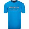 NORTH T-Shirt - EXTRA lang blau