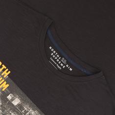NORTH T-Shirt - EXTRA lang schwarz