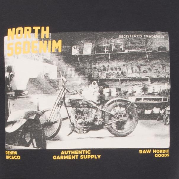 NORTH T-Shirt - EXTRA lang schwarz