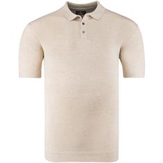 RAGMAN halbarm Polo-Pullover beige