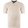 RAGMAN halbarm Polo-Pullover beige