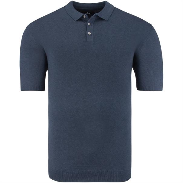 RAGMAN halbarm Polo-Pullover marine
