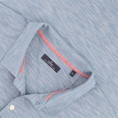 RAGMAN halbarm Poloshirt hellblau-meliert