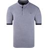 RAGMAN Henley-T-Shirt blau-meliert