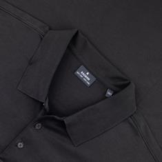 RAGMAN langarm Poloshirt - EXTRA lang schwarz