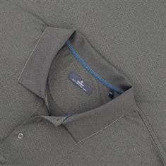 RAGMAN langarm Poloshirt grau-meliert