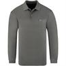RAGMAN langarm Poloshirt grau-meliert