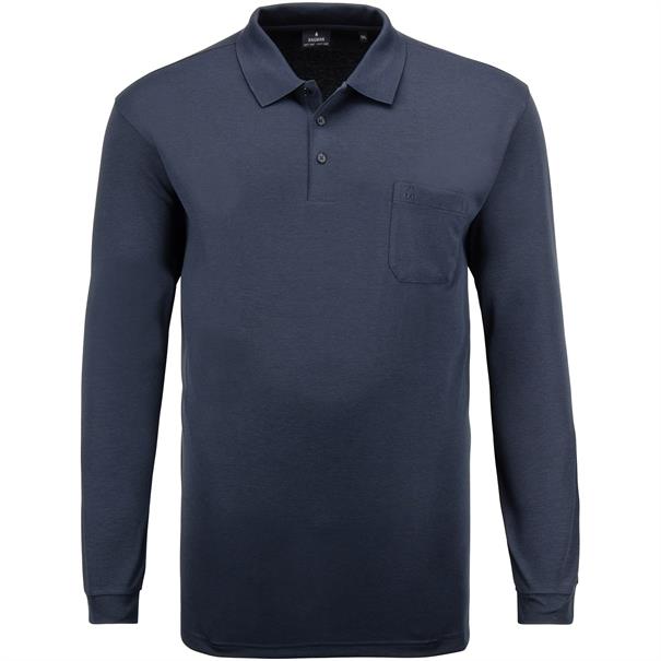 RAGMAN langarm Poloshirt marine