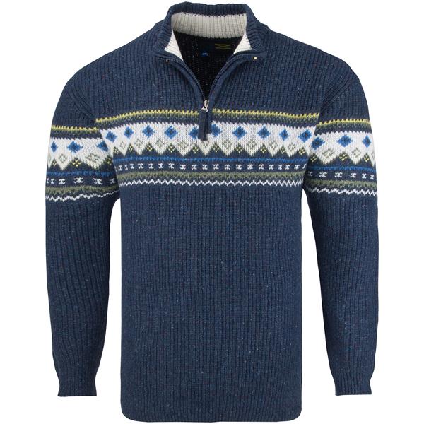 RAGMAN Norweger Troyer blau Herrenmode in UbergroBen kaufen