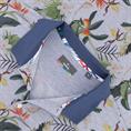 RAGMAN Poloshirt All-Over-Print blau