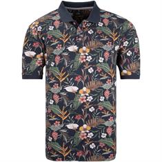 RAGMAN Poloshirt All-Over-Print blau