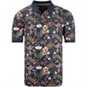 RAGMAN Poloshirt All-Over-Print blau