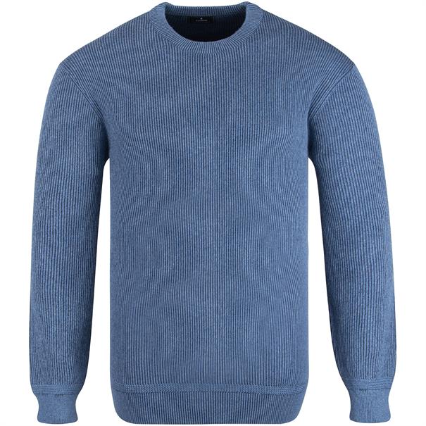 RAGMAN Pullover blau-meliert