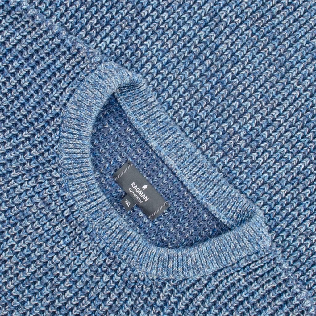 RAGMAN Pullover blau Herrenmode in Übergrößen kaufen