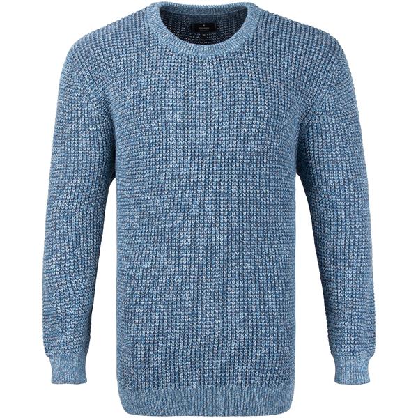 RAGMAN Pullover blau Herrenmode in Übergrößen kaufen | Rundhalspullover