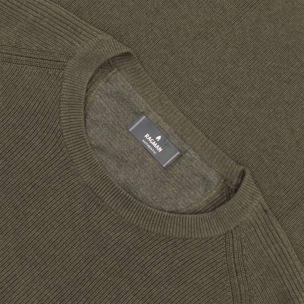 RAGMAN Pullover oliv