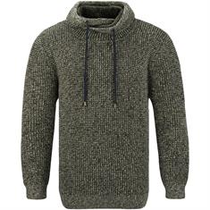 RAGMAN Schalkragen-Pullover grün