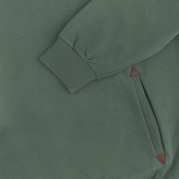 RAGMAN Schalkragen-Sweatshirt grün