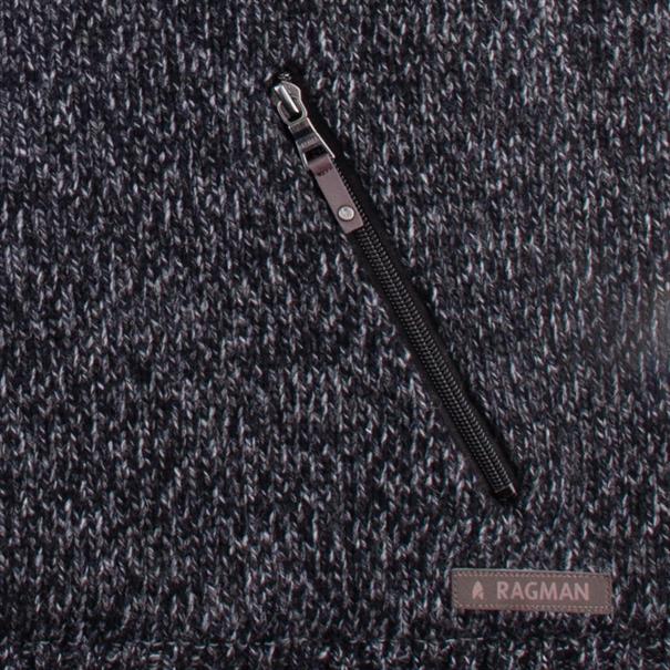 RAGMAN Strickjacke anthrazit