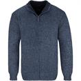 RAGMAN Strickjacke blau-meliert